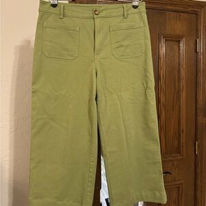 LOFT Olive Green Twill Trousers